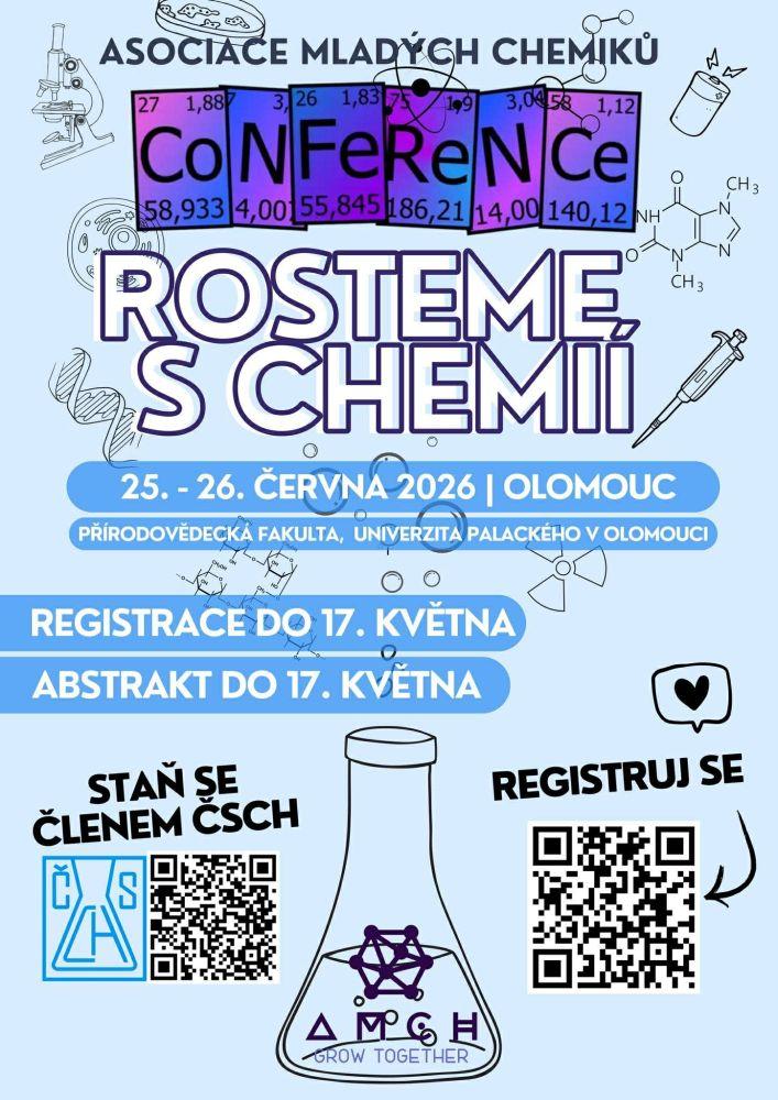 Prodloužení registrace na konferenci CoNFeReNCe – Rosteme s chemií 2026