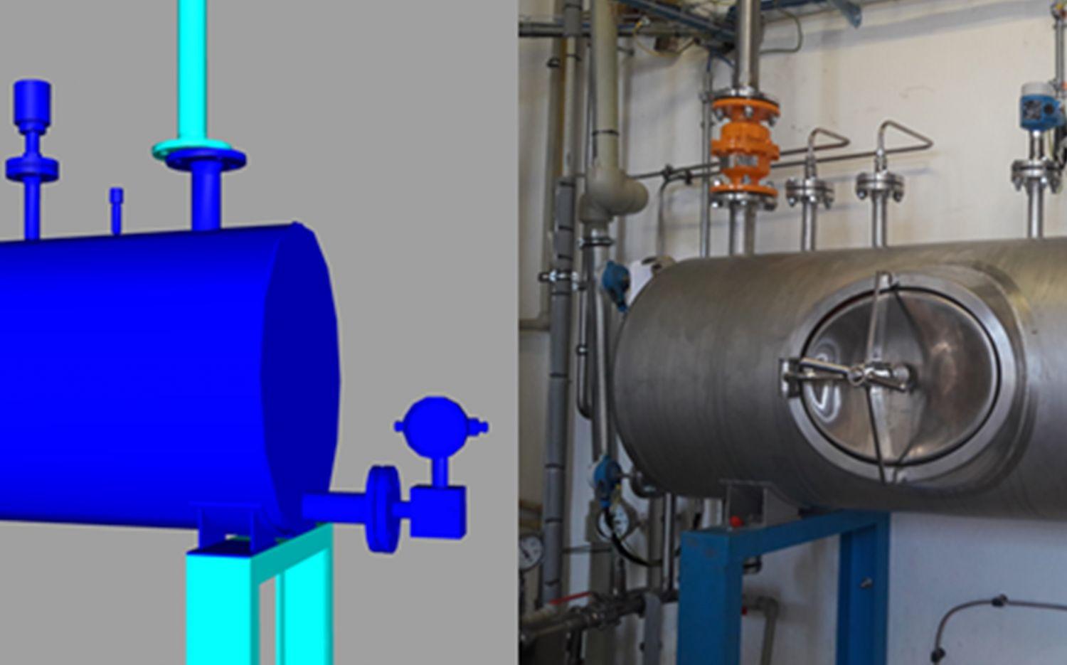 Linka na regeneraci bezvodého methanolu